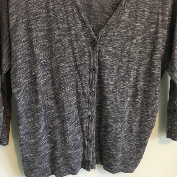 GAP Blue Stripe Dolman 3/4 Sleeve Cardigan Small - Picture 3 of 6